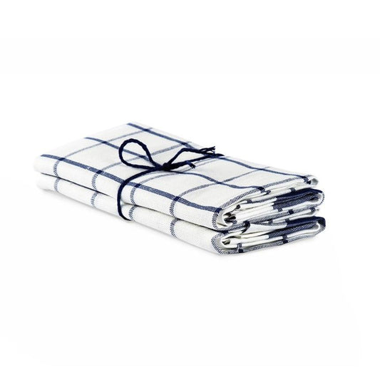 Picnic Tea Towel Off White & Marine Eleish Van Breems Home