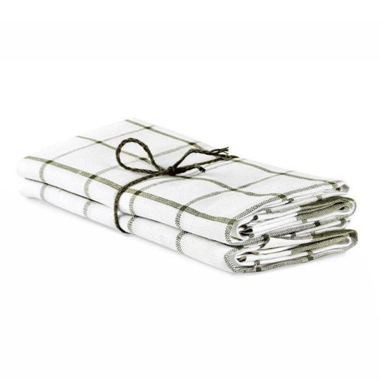 Picnic Tea Towel Off White & Sage Eleish Van Breems Home