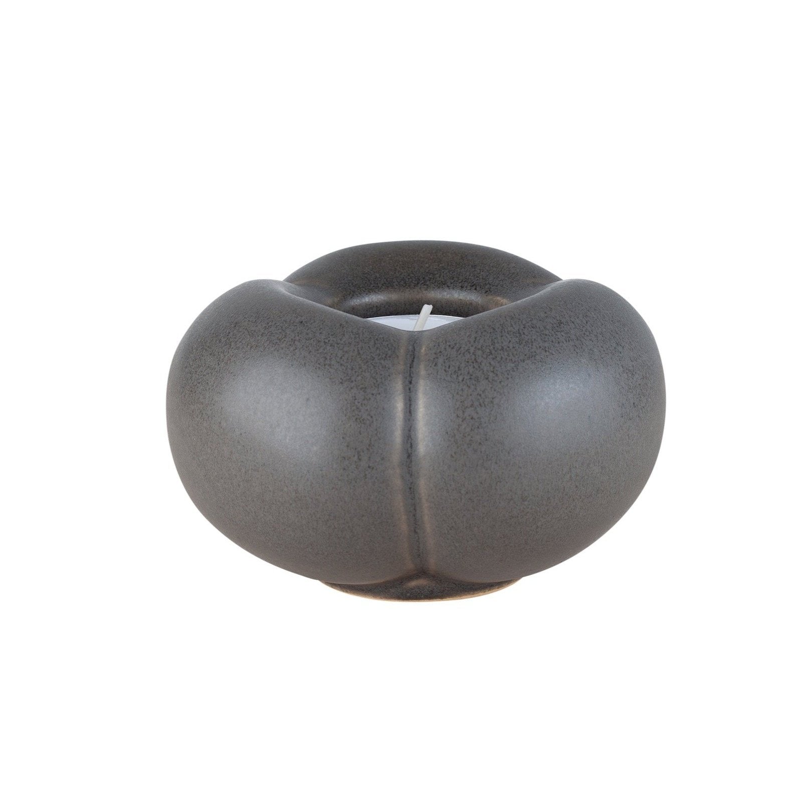 Pumpkin Clay Tealight Candle Holders Blue Clay Eleish Van Breems Home