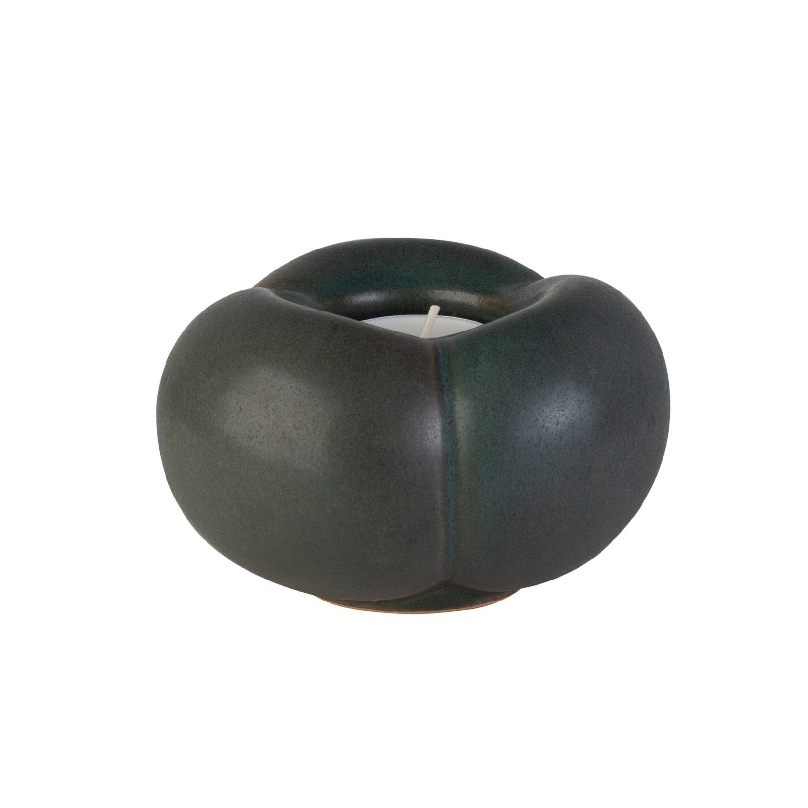 Pumpkin Clay Tealight Candle Holders Forest Grey Eleish Van Breems Home