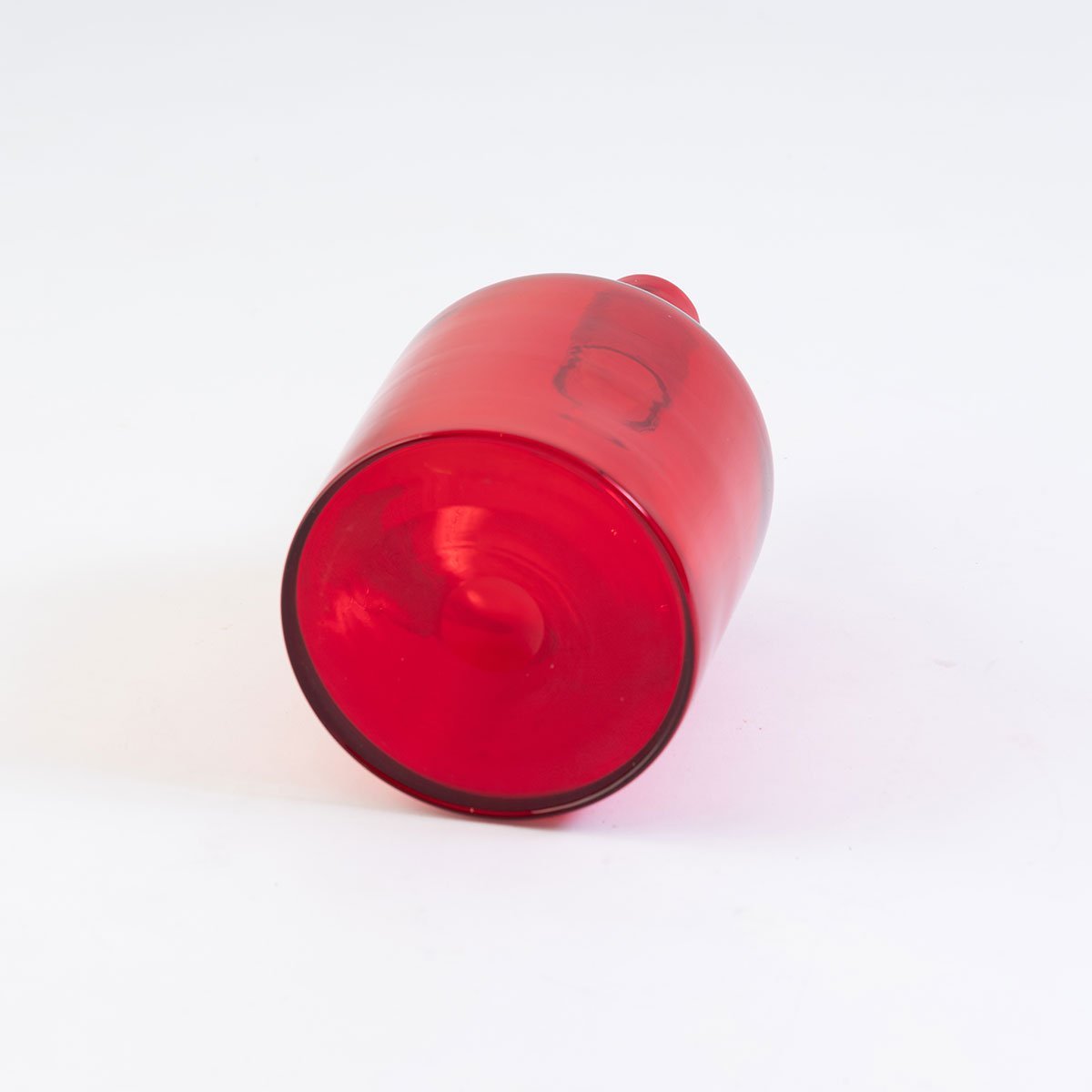 Red Blown Glass Bottle Eleish Van Breems Home