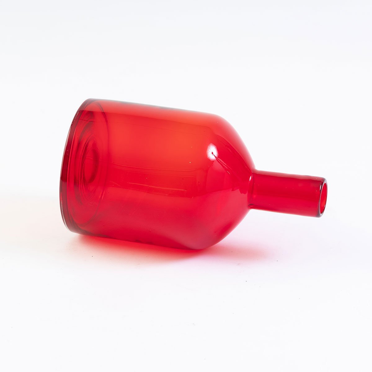 Red Blown Glass Bottle Eleish Van Breems Home