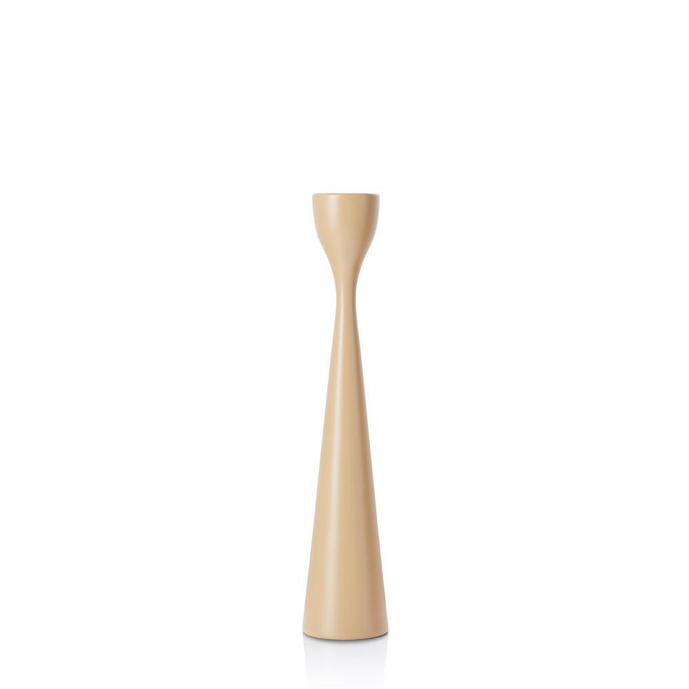 Rolf Painted Candlestick 11" Cappuccino Brown Eleish Van Breems Home
