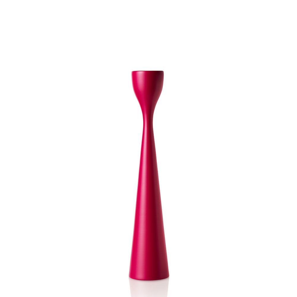 Rolf Painted Candlestick 11" Fuchsia Pink Eleish Van Breems Home