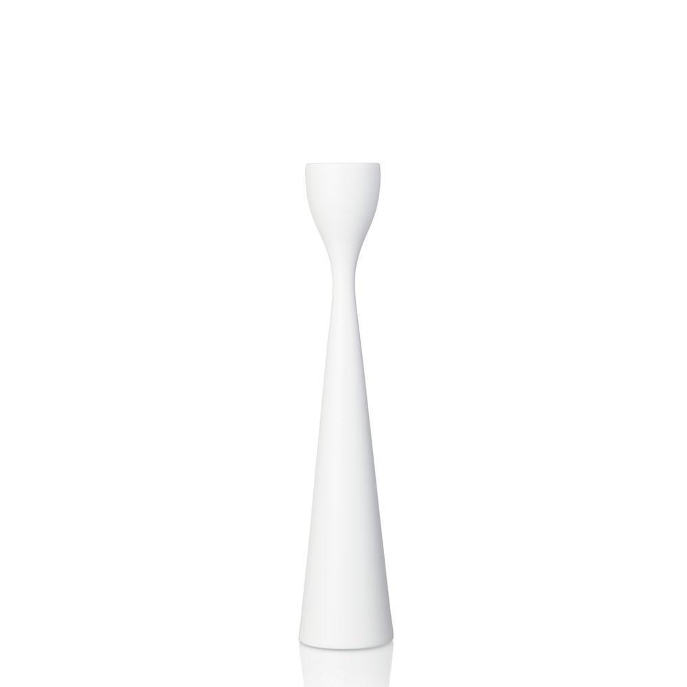 Rolf Painted Candlestick 11" White Eleish Van Breems Home