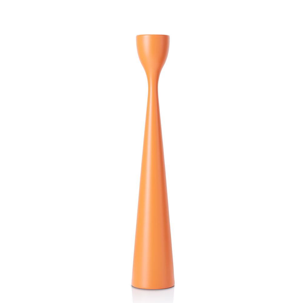Rolf Painted Candlestick 13" Brick Orange Eleish Van Breems Home