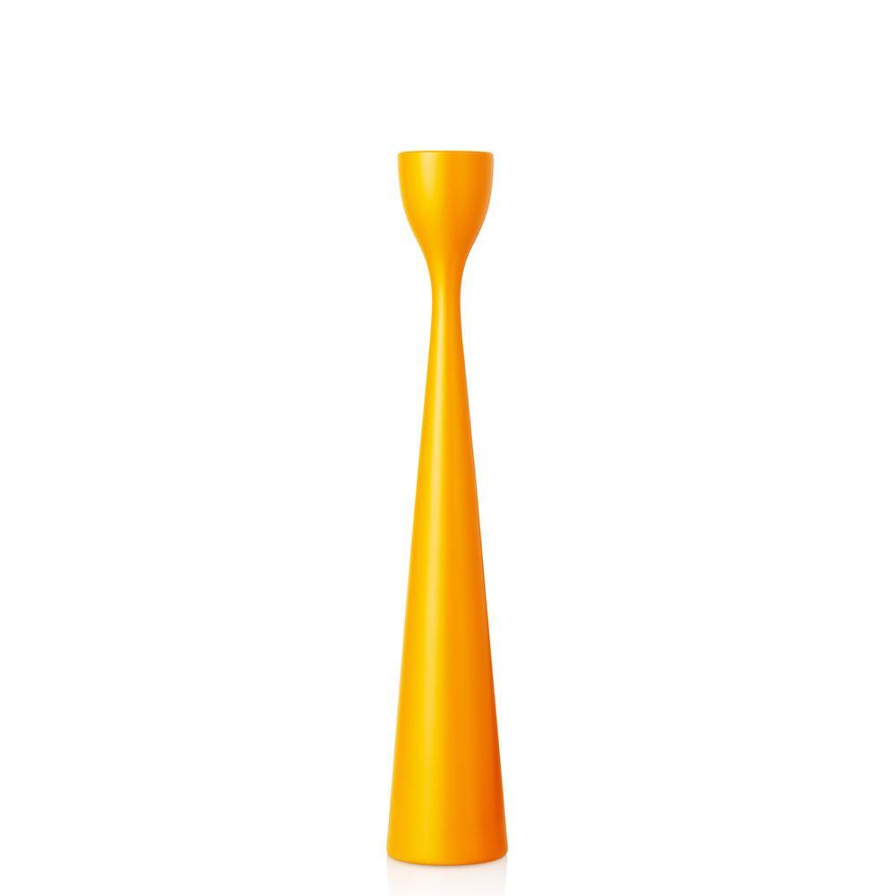 Rolf Painted Candlestick 13" Orange Eleish Van Breems Home