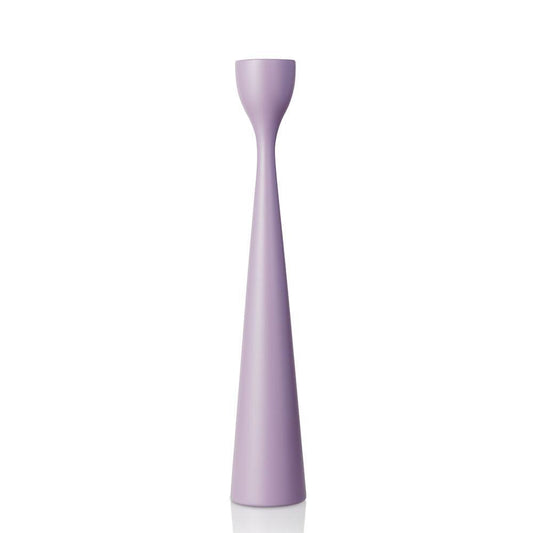 Rolf Painted Candlestick 13" Pastel Purple Eleish Van Breems Home
