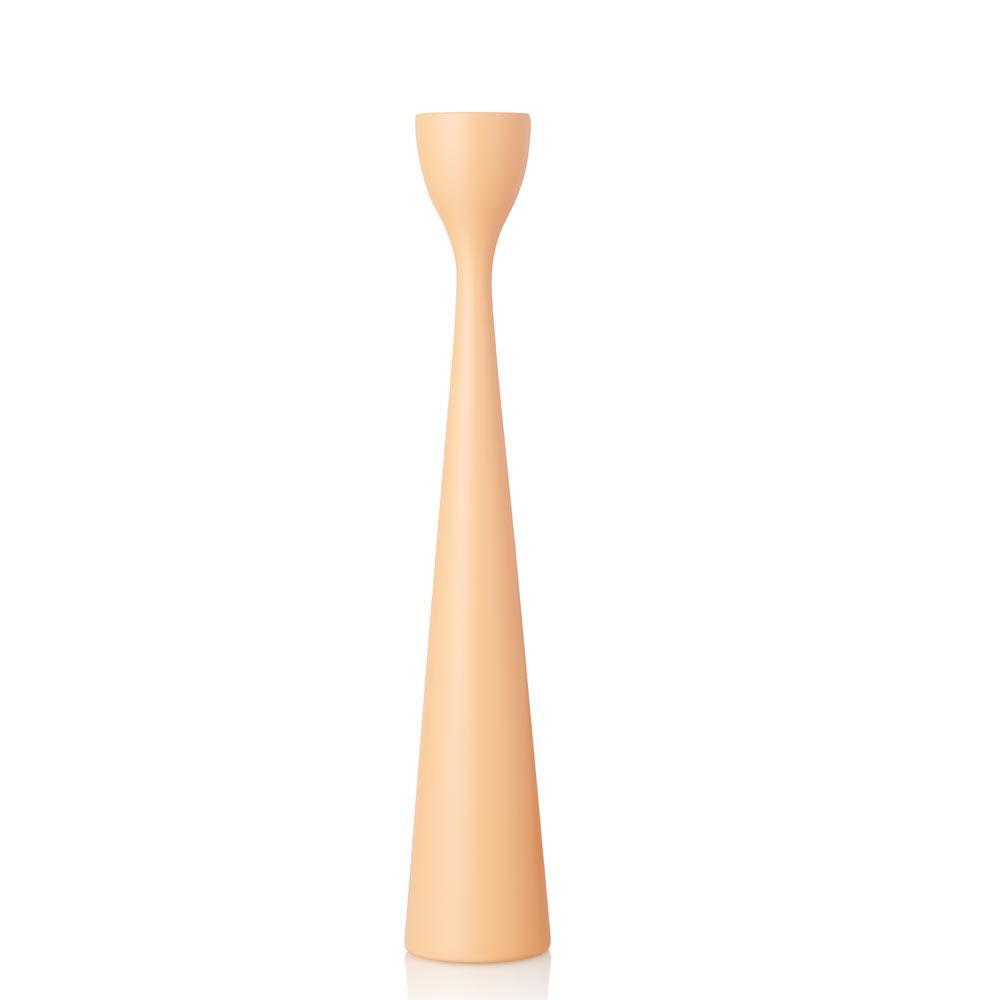 Rolf Painted Candlestick 13" Peach Pink Eleish Van Breems Home
