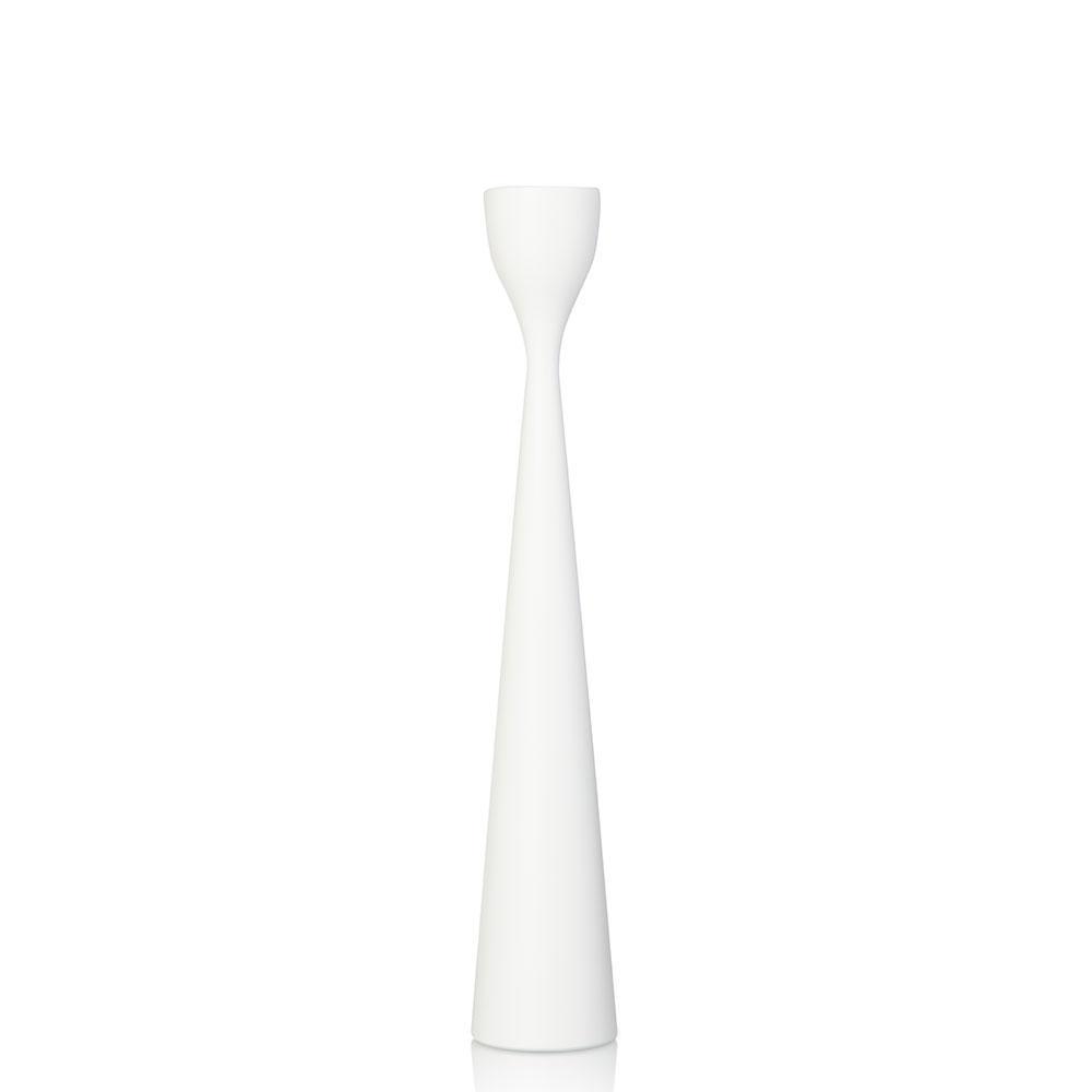 Rolf Painted Candlestick 13" White Eleish Van Breems Home
