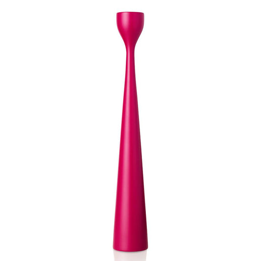 Rolf Painted Candlestick 15" Fuchsia Pink Eleish Van Breems Home