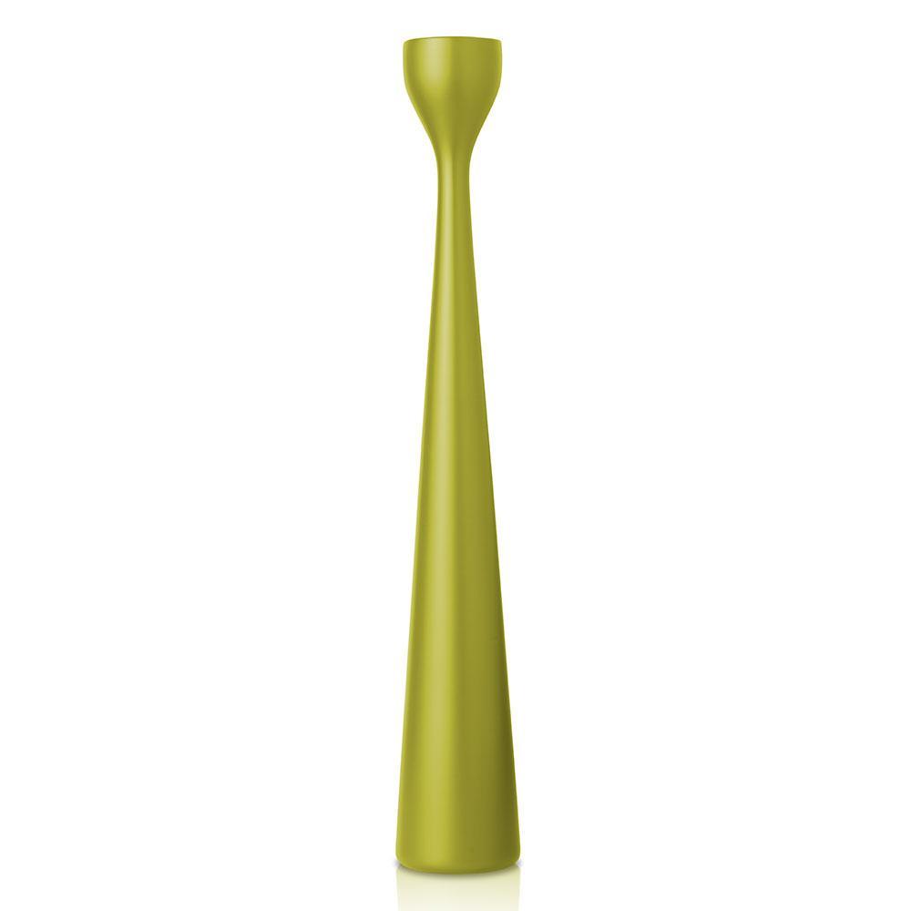 Rolf Painted Candlestick 15" Green Eleish Van Breems Home