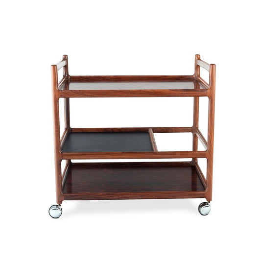 Danish Rosewood Serving Cart