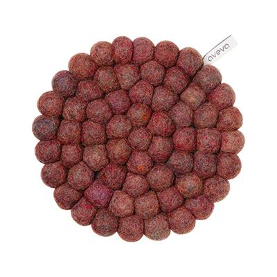 Round Wool Trivet Small Berry Eleish Van Breems Home