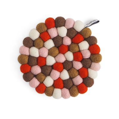 Round Wool Trivet Small Cinnamon Eleish Van Breems Home