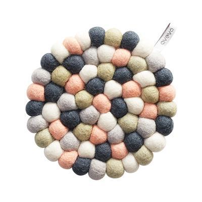 Round Wool Trivet Small Pastel Eleish Van Breems Home