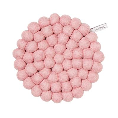 Round Wool Trivet Small Pink Eleish Van Breems Home