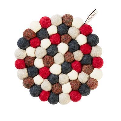 Round Wool Trivet Small Tundra Eleish Van Breems Home