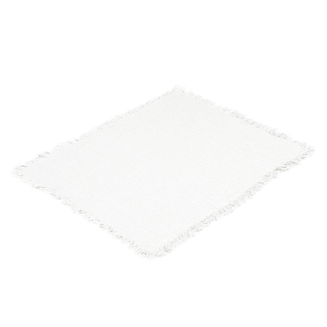 Rustic Placemat with Fringe Off White Eleish Van Breems Home
