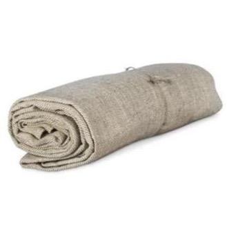 Rustic Tablecloth with Fringe 98" Natural Linen Eleish Van Breems Home