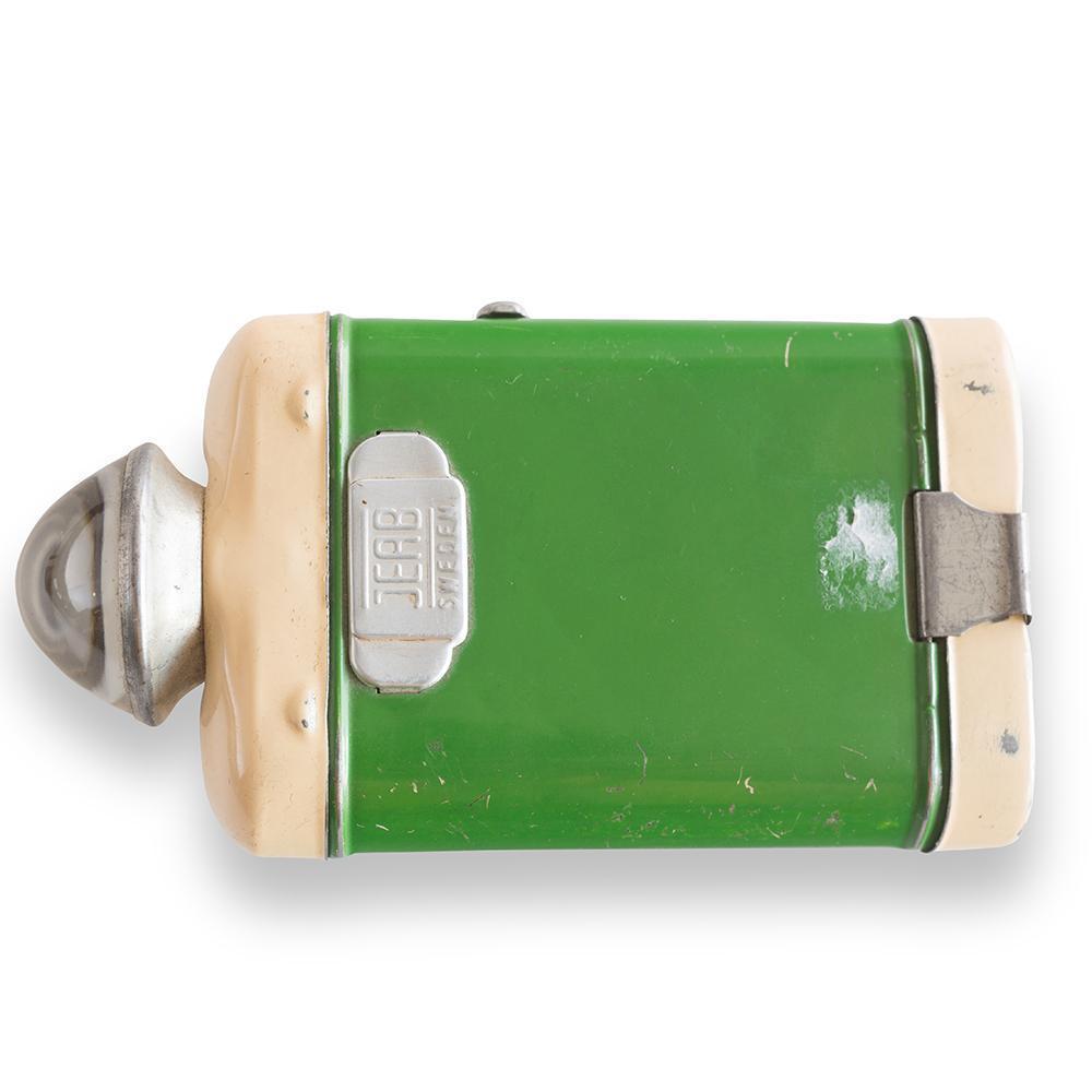 Swedish Green Tole Flashlight, Circa 1940 Eleish Van Breems Home