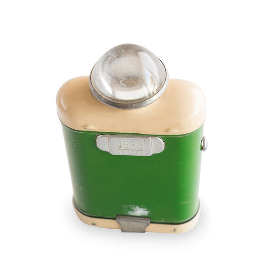 Swedish Green Tole Flashlight, Circa 1940 Eleish Van Breems Home