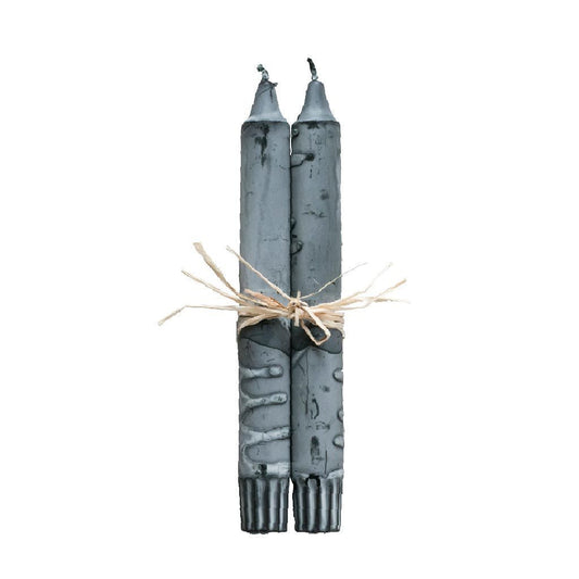 Tar Taper Candles - Pair Grey Eleish Van Breems Home