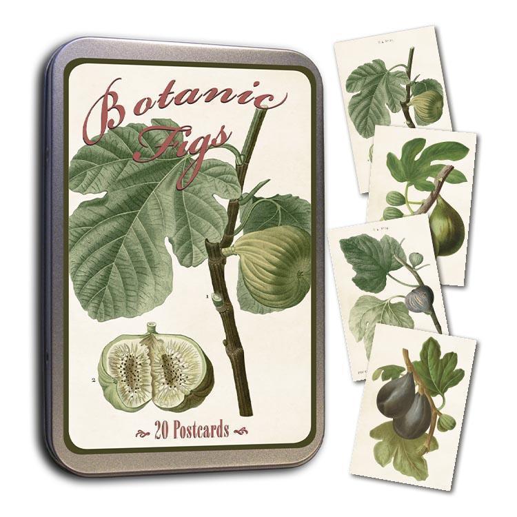 Tin with 20 postcards Fig Botanicals Eleish Van Breems Home