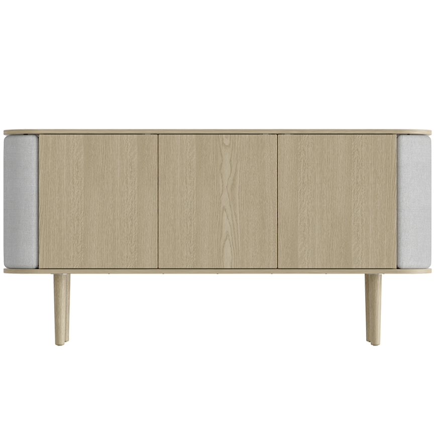 Treasures 3 Door Cabinet Oak Finish Eleish Van Breems Home