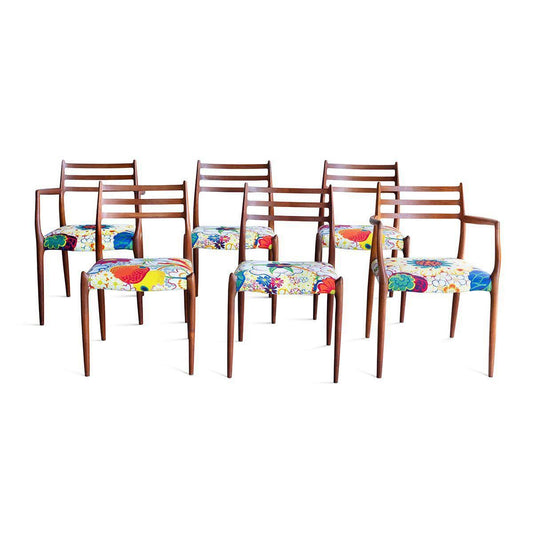 Vintage Moller Dining Chairs Set Eleish Van Breems Home