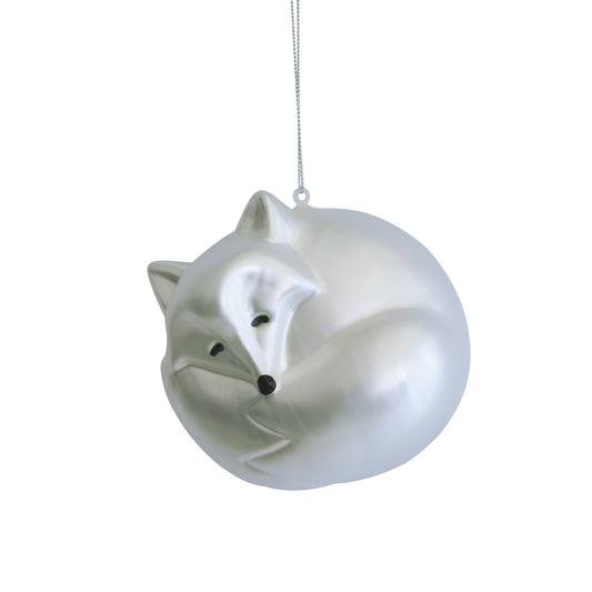 White Fox Ornament Eleish Van Breems Home