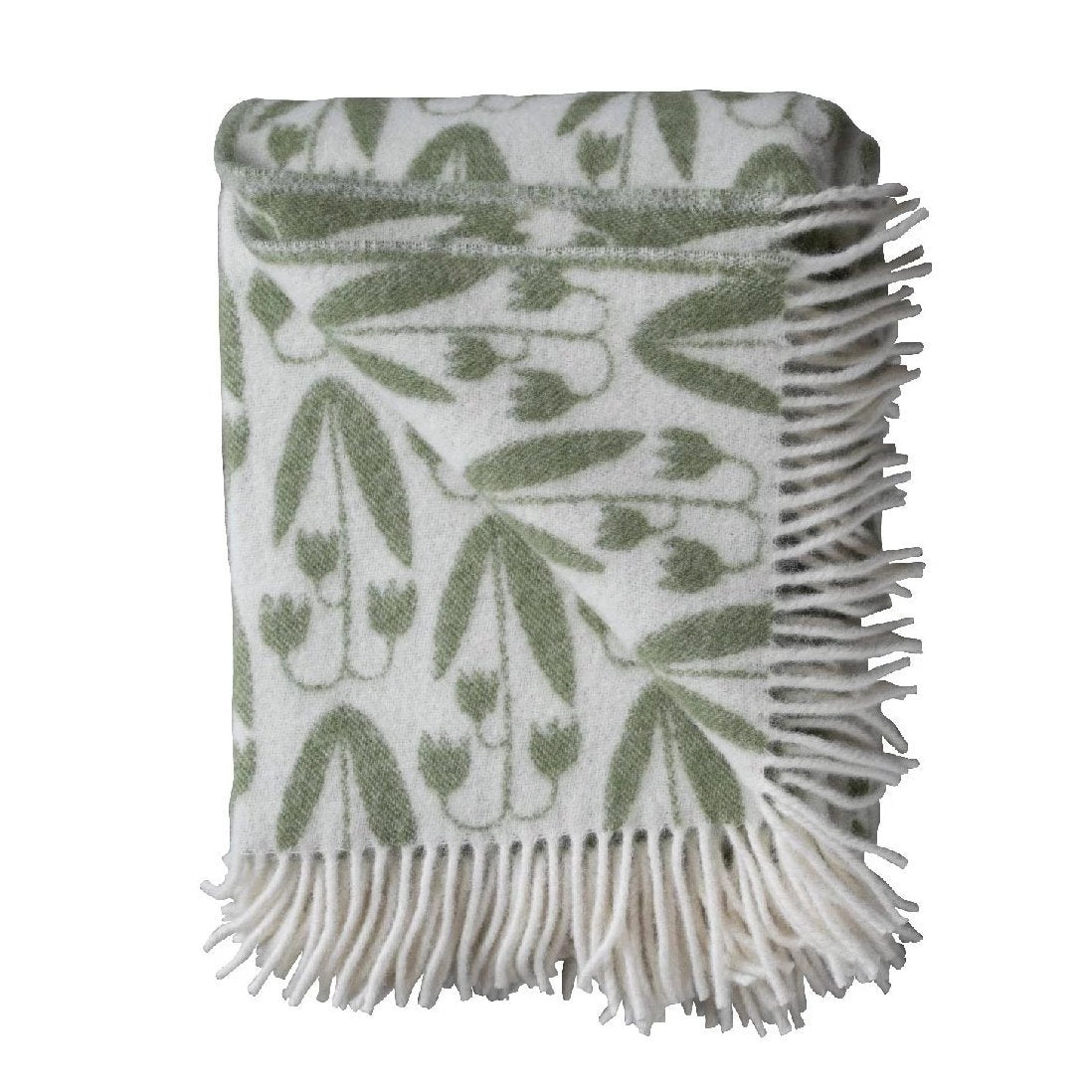 Wool Blanket Green/FloralLinnea Eleish Van Breems Home